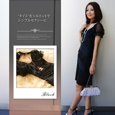 シフォン シルク フリル ワンピース