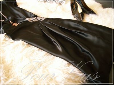 シフォン 本シルク ワンピースドレス