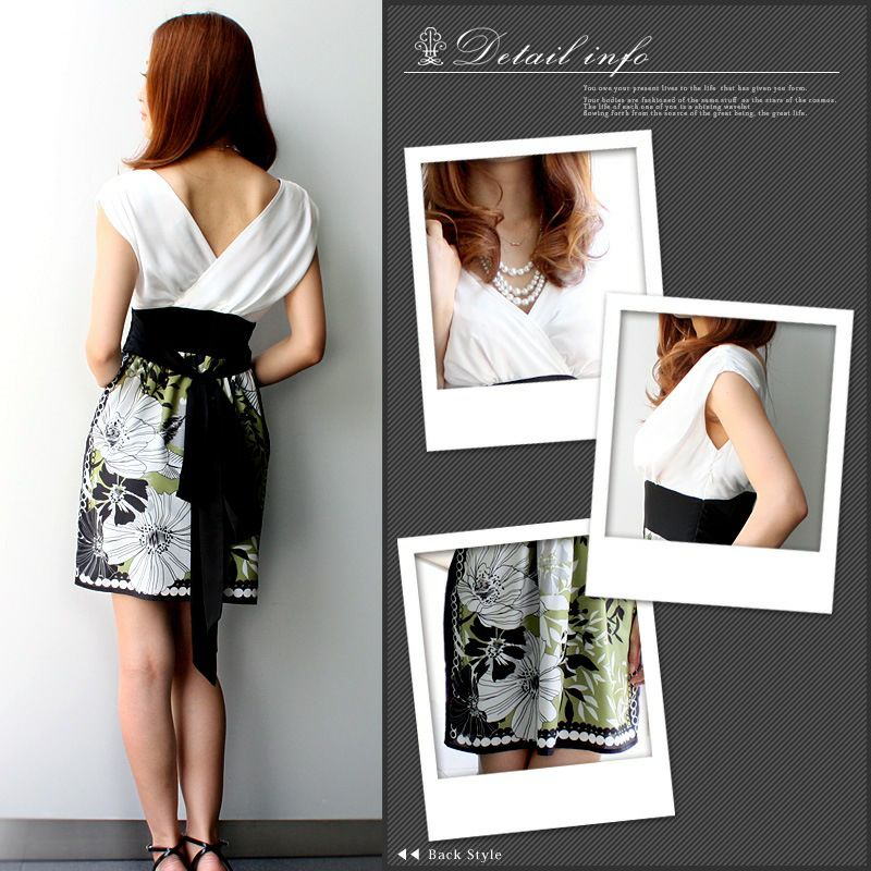 花柄 シフォン シルク ワンピース