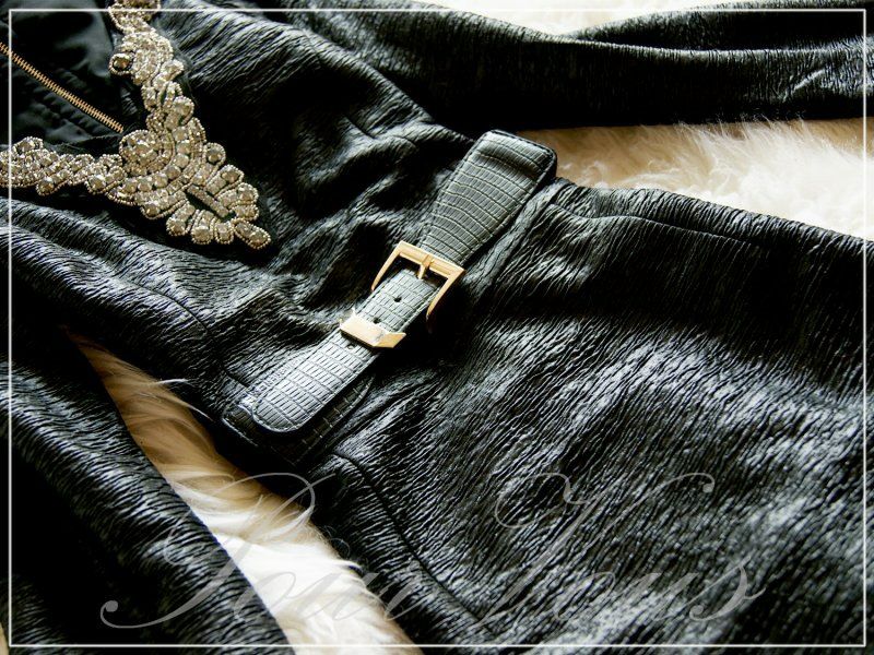 しわ加工 ビジュー ワンピースドレス