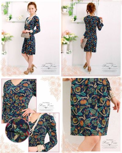 カシュクール ドレープ ドレスワンピース