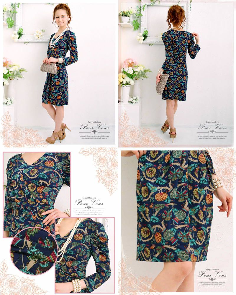 カシュクール ドレープ ドレスワンピース