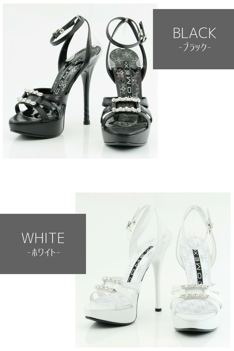 COMEX コメックス ビジュー サンダル ハイヒール
