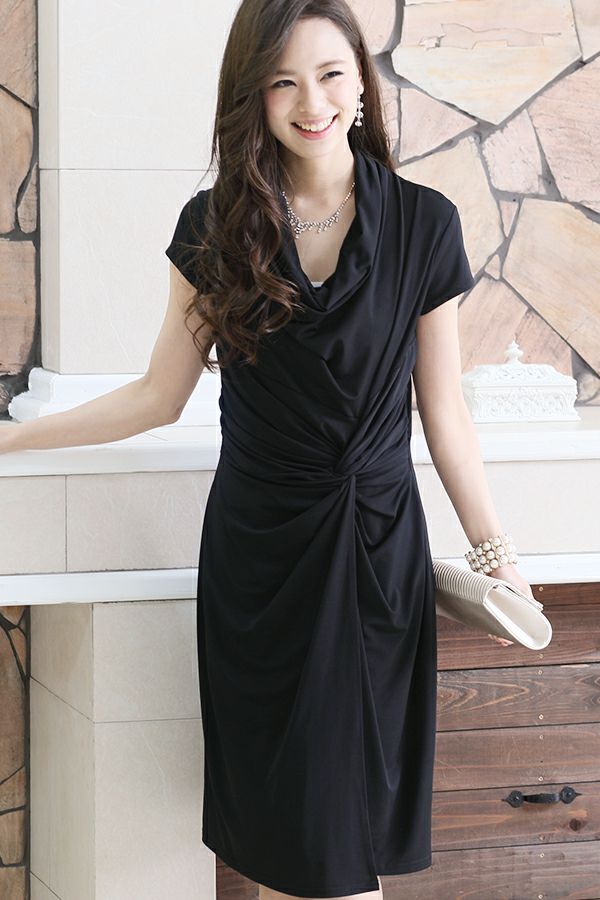 カシュクールフレアドレス