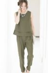 アシンメトリーパンツセットアップ