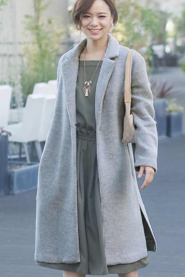 テイラードニットソーコート