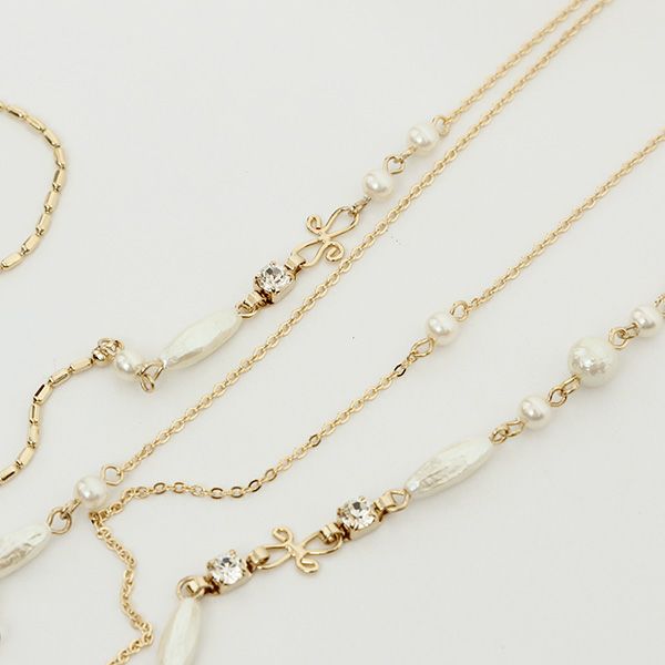 パール＆ゴールドチェーン