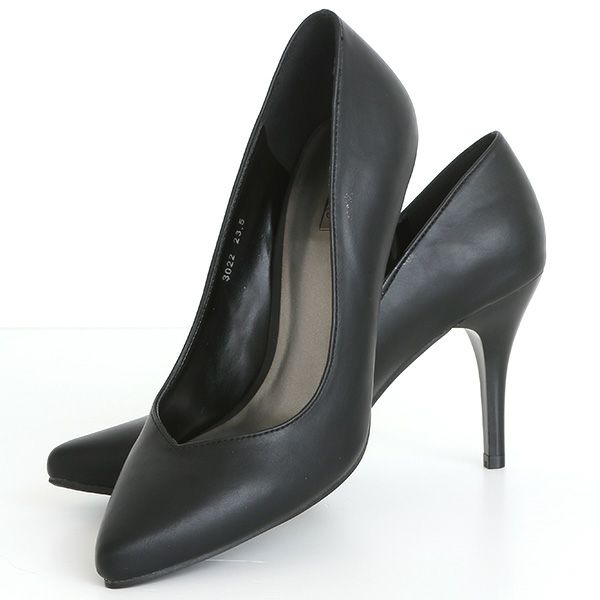 Vラインポインテッドトゥパンプス
