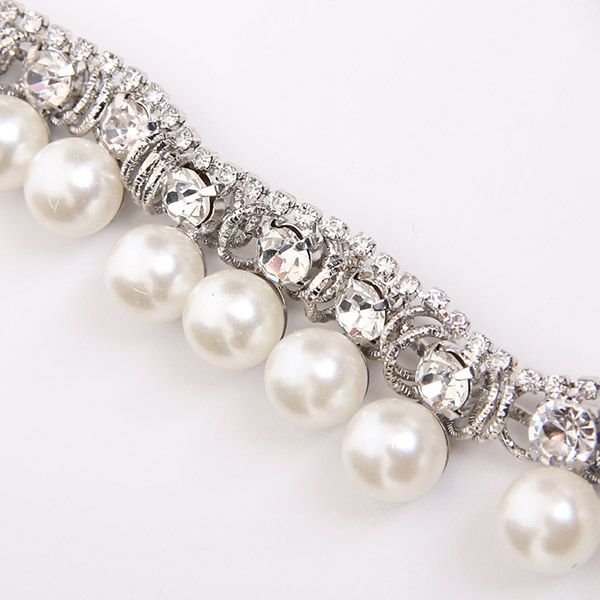 ライストーン＆ビジュー＆パール