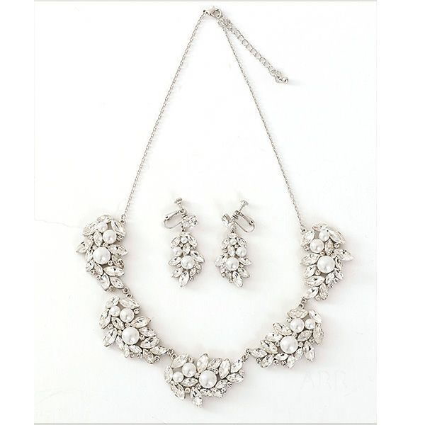 リーフビジュー＆パールアクセサリーセット