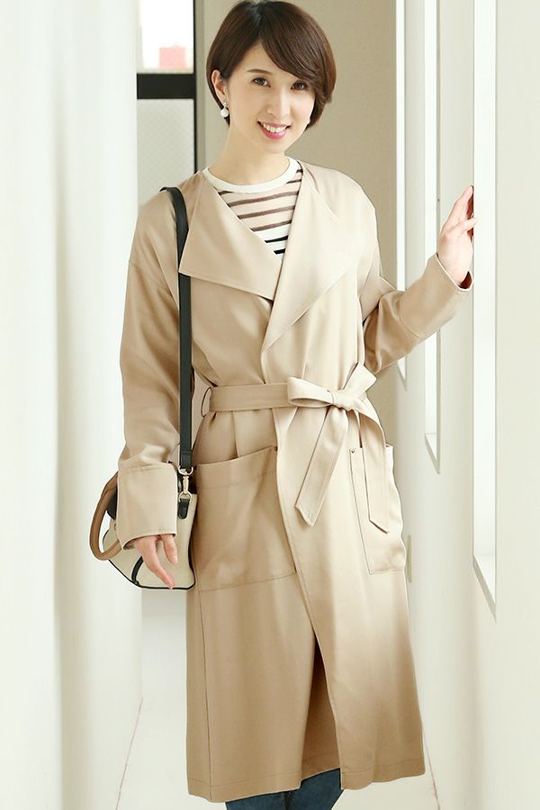 オーバーサイズトレンチコート