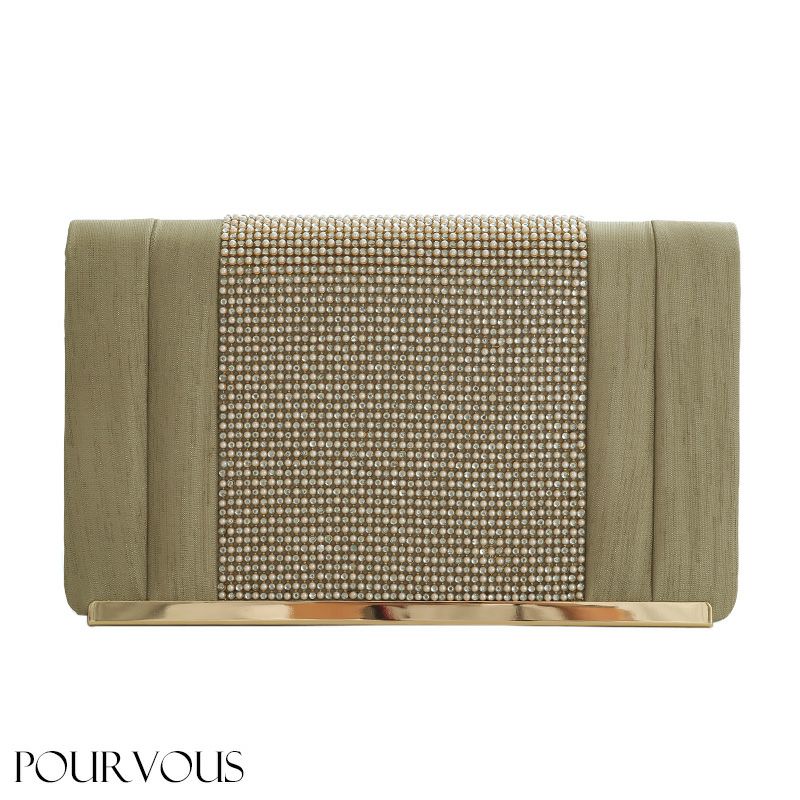 ピンクパール&ビジュークラッチバッグ