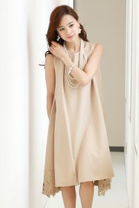 テントラインレースヘムドレス