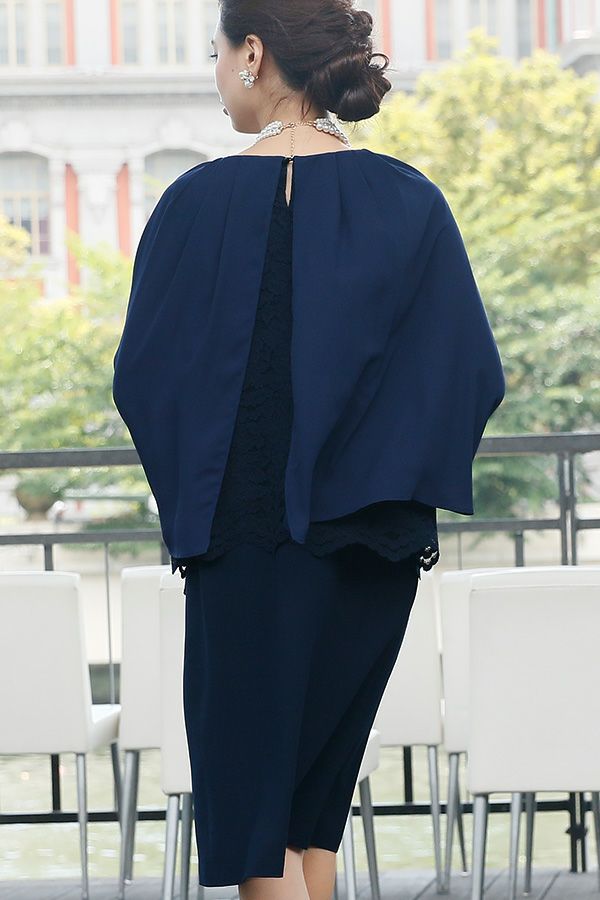 ネイビー（ケープ（後ろ））