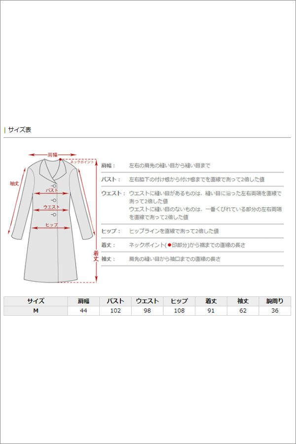 サイズ表