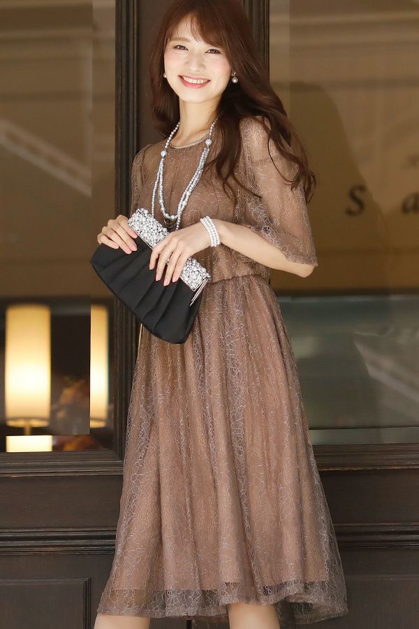 オールラッセルレースワンピース