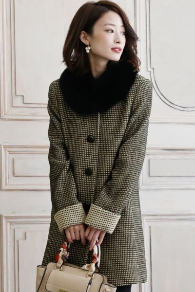 ブルーフォックスファーレトロコート