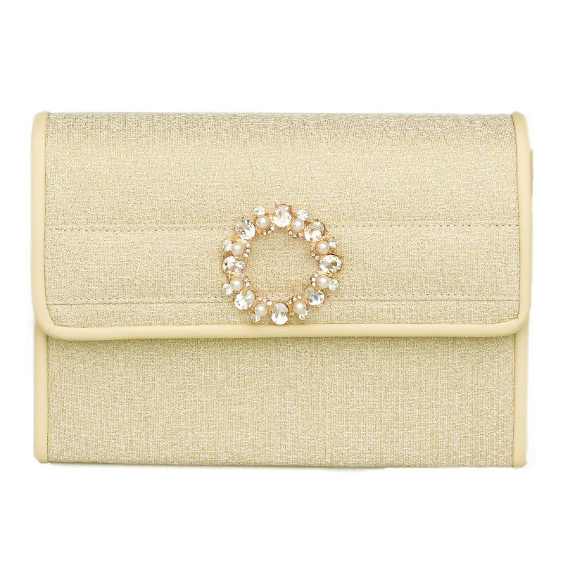 ビジューリースクラッチバッグ