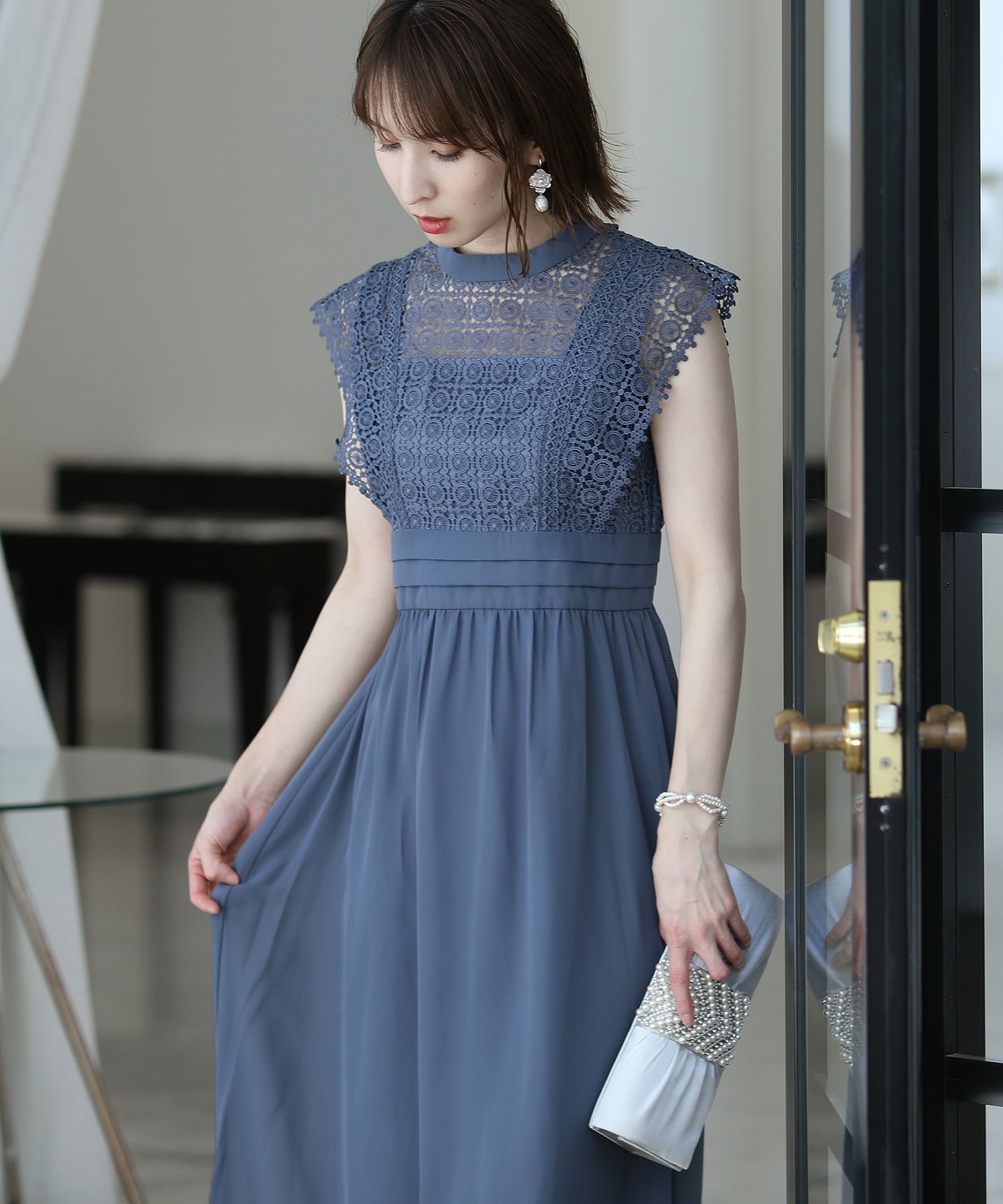 クロシェレースフィッシュテールドレスPourVous