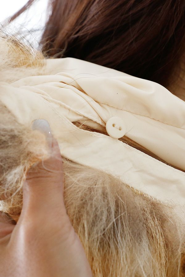 ファー（ボタン）