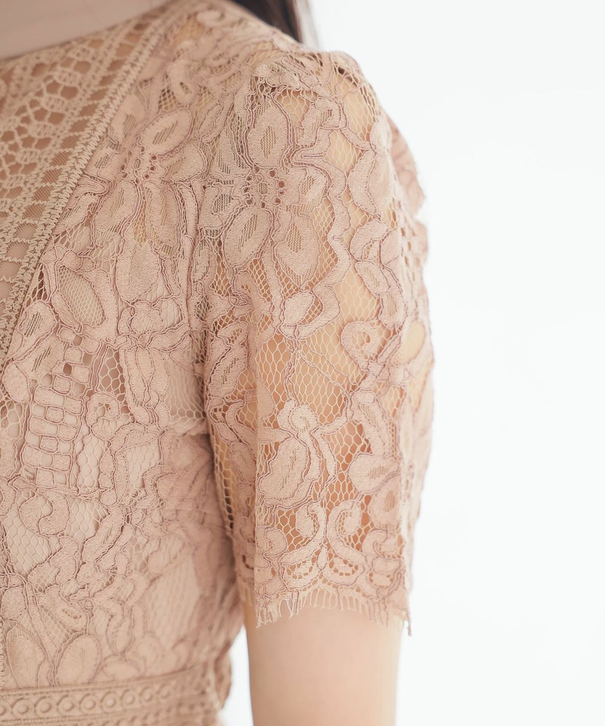 フィッシュテールオールレースドレス｜PourVous