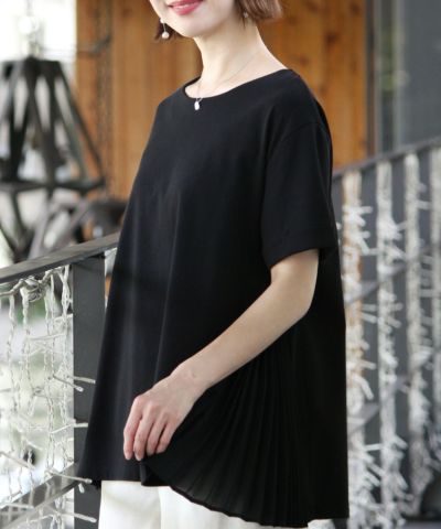 サイドプリーツトップス