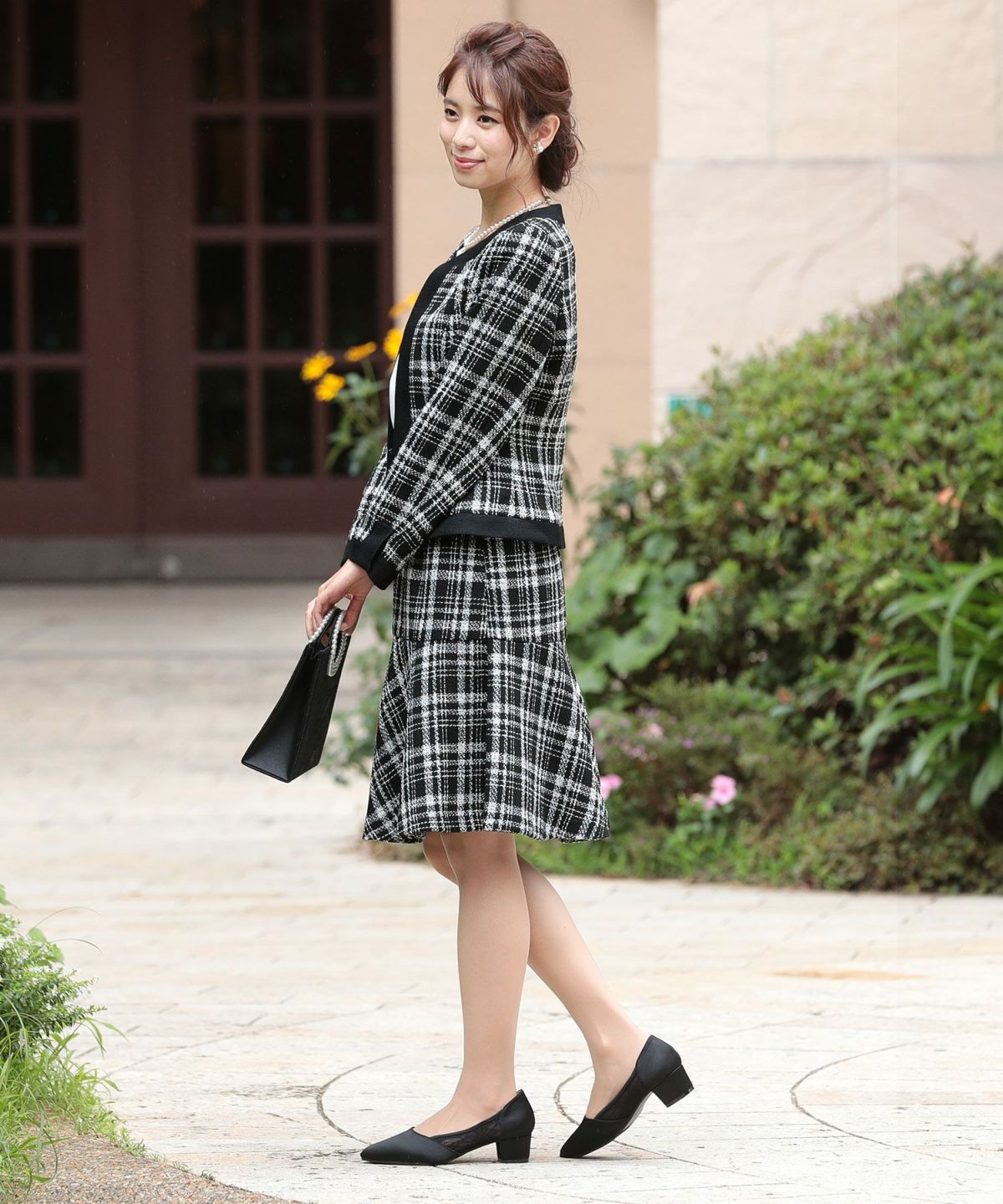 チェックツイードスーツセット2点セット