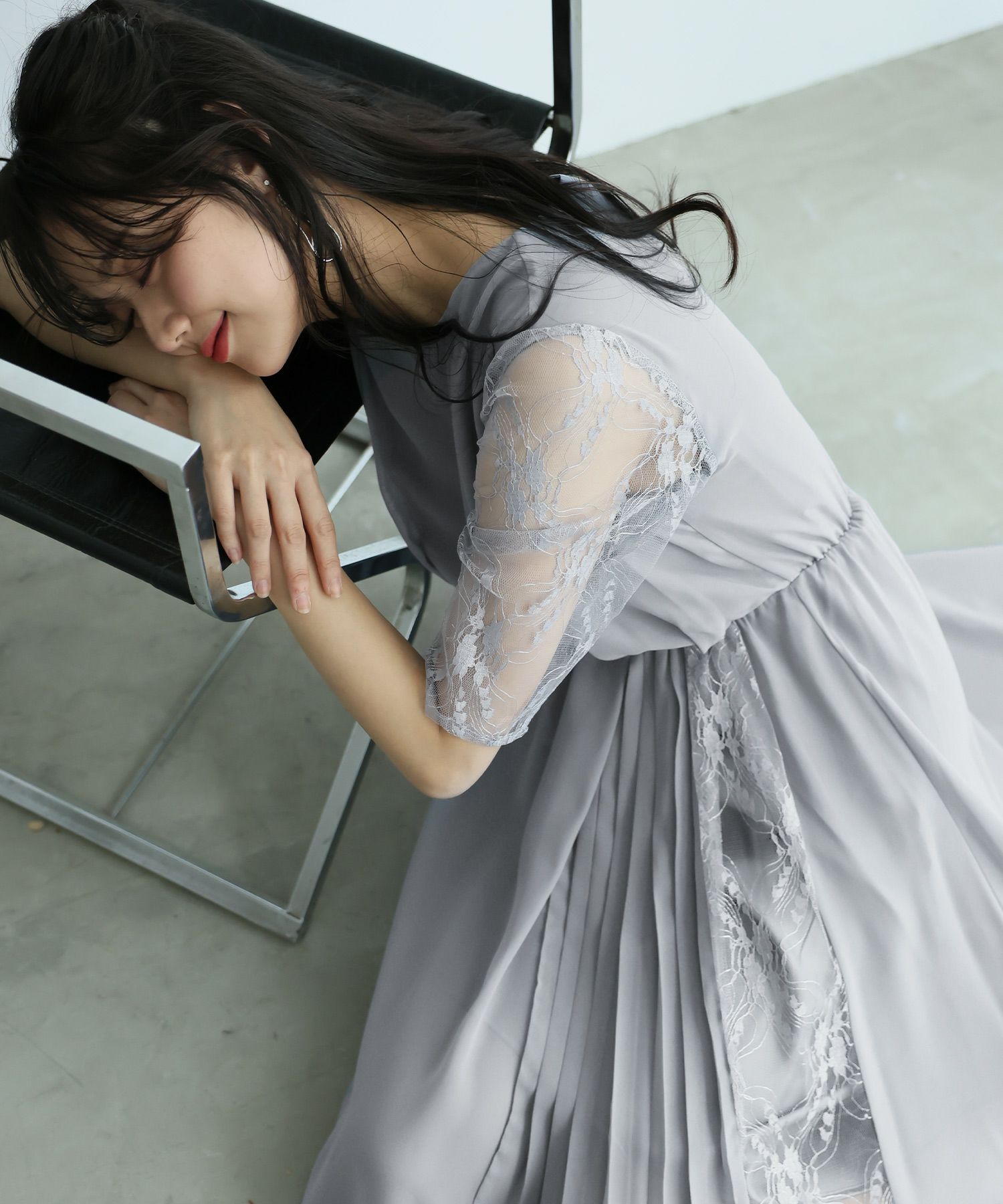アシメトリーヘムワンピース｜PourVousドレス