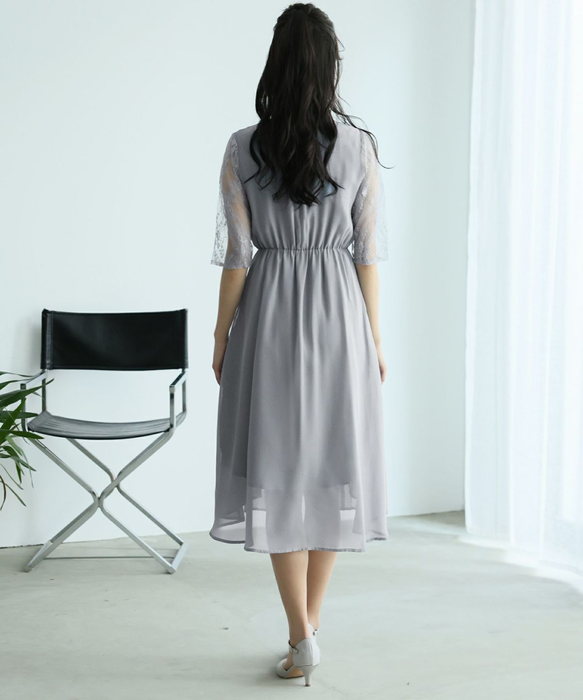 PATOU アシンメトリーヘム パフスリーブマキシドレス Patou アシンメトリー ヘム パフスリーブ マキシドレス PATOU