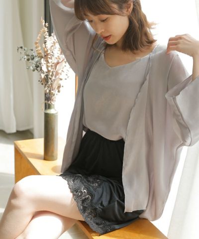 刺繍レースペチコートスカート(丈2種)