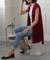 ロングニットベスト
