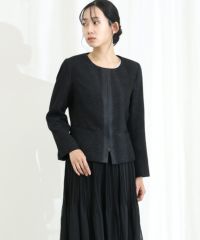 ツイードジャケット＆シフォンスカートスーツセット