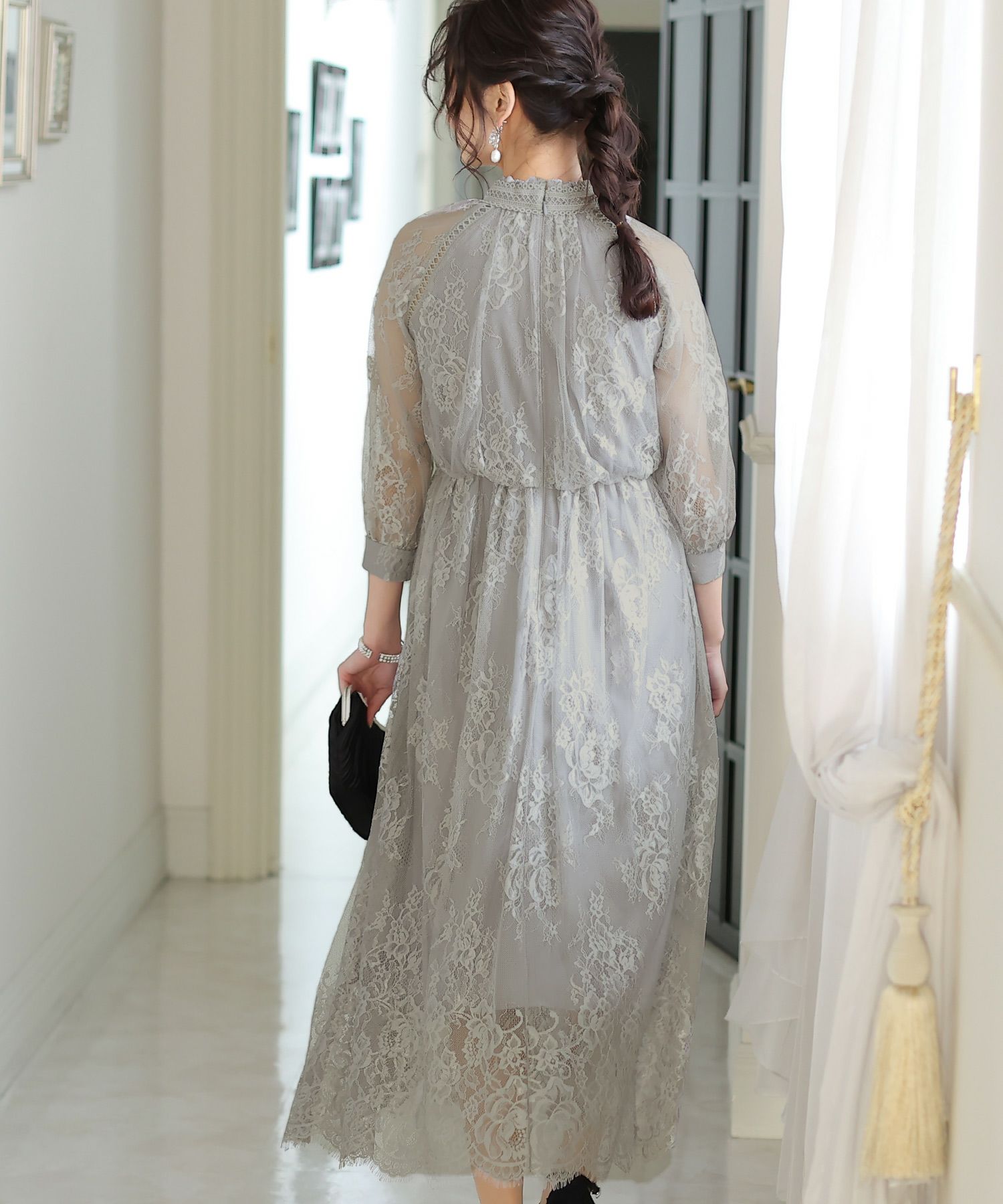 B542♦新品♦️レーススリーブ フレアドレス　ワンピース　大きいサイズ　4L 楽天市場】大きいサイズレディース 【Re-J＆SUPURE】起毛レース