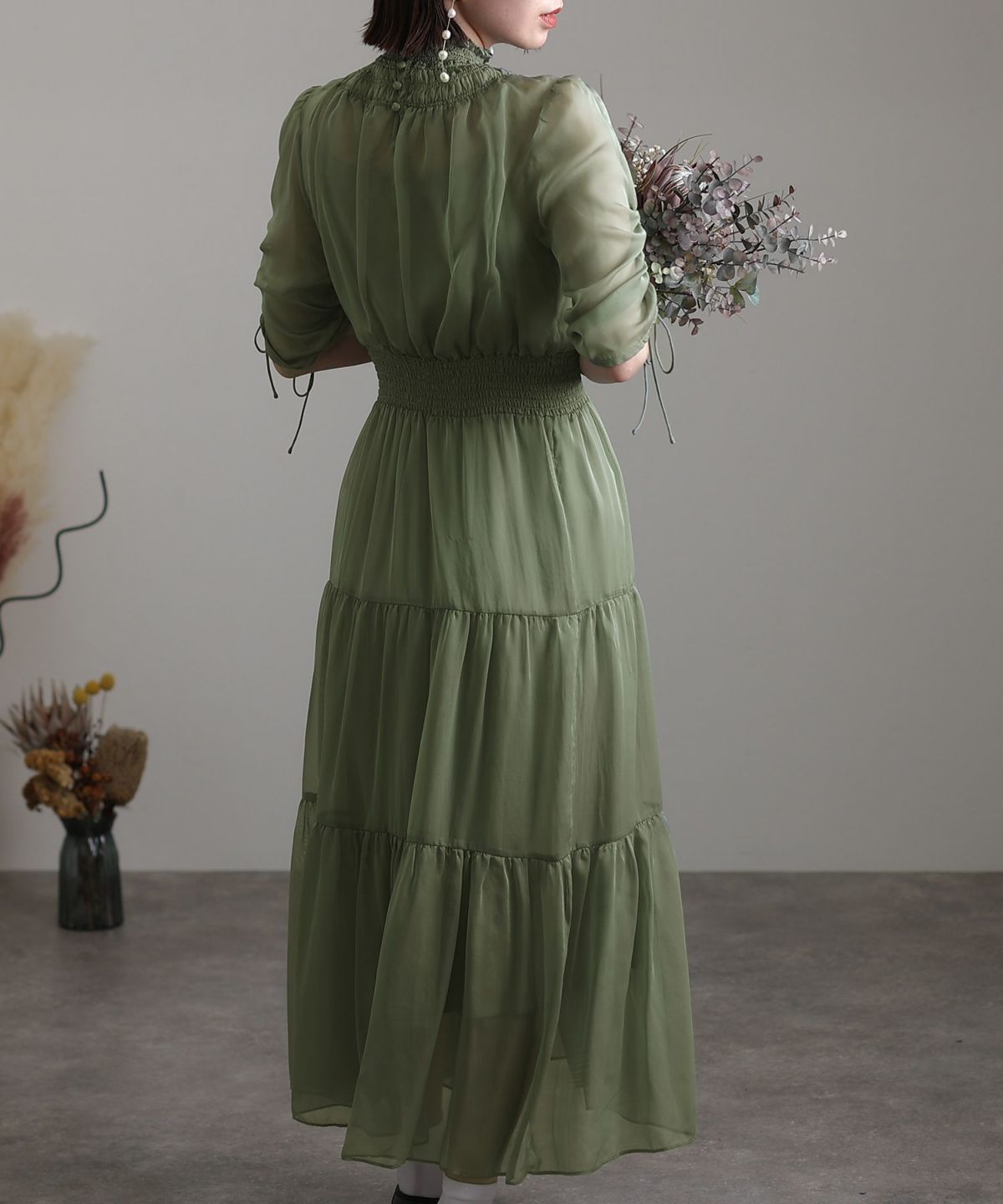 Colors Dress☆華やかオーガンジーティアードロングドレス de2952_01blue.jpg