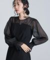シフォンビスチェタイトワンピース