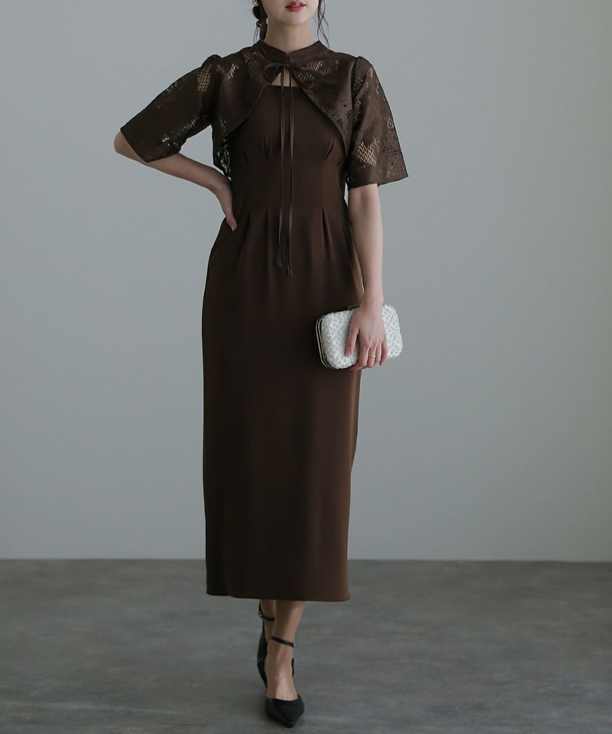 2wayボレロ付きワンピース｜PourVous