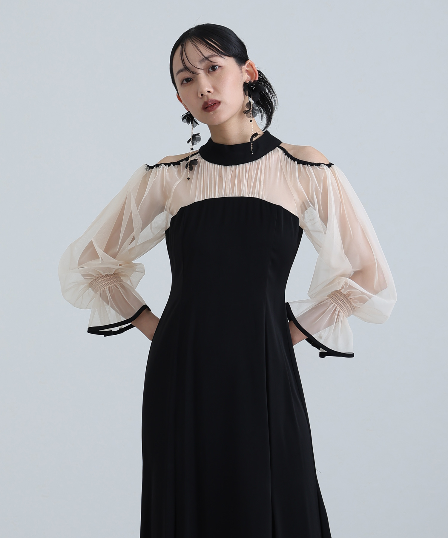 カットアウトマーメイドドレス｜PourVous 