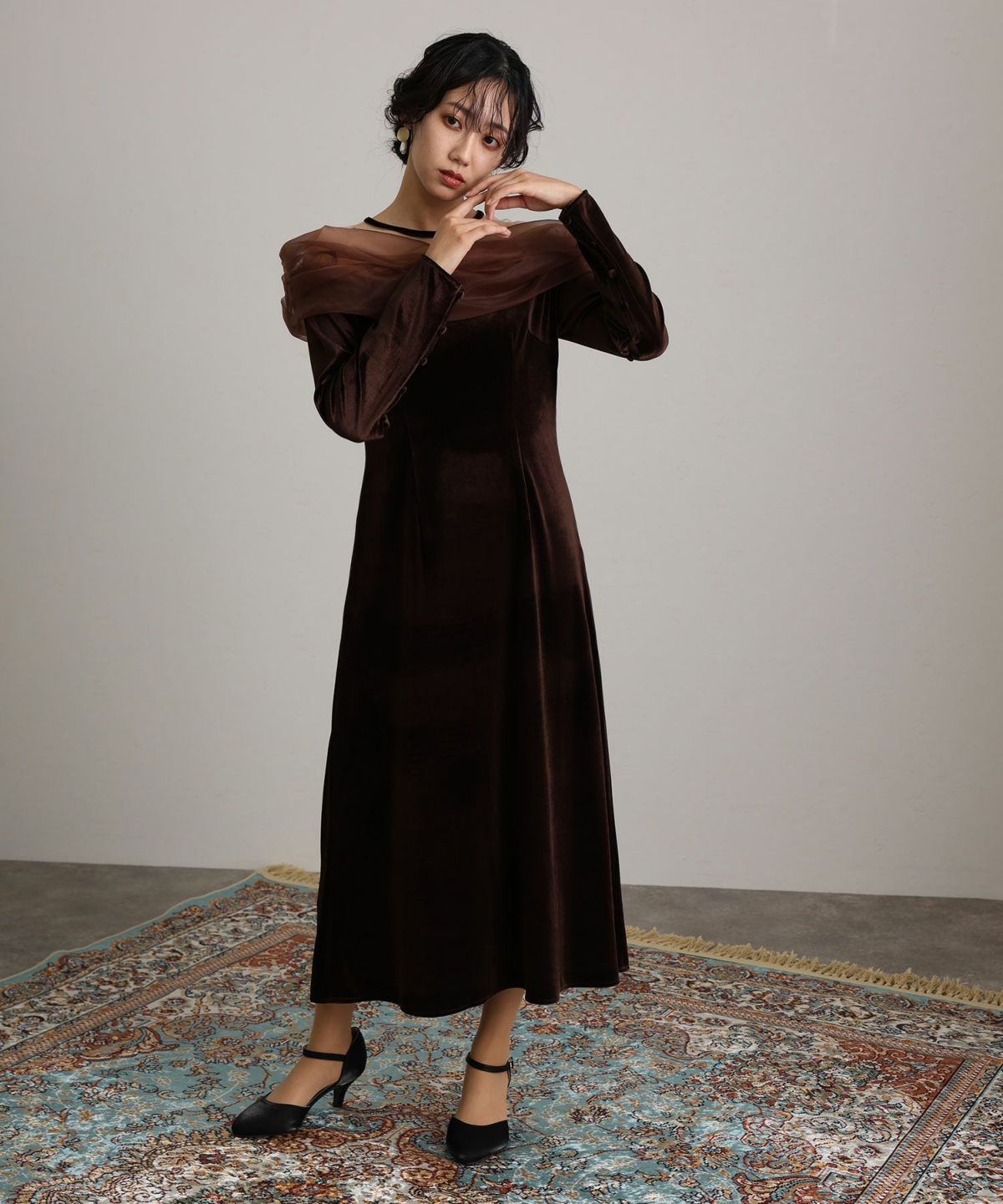 atlo PourVous オフショルダー ドレス オフショルダーストレートドレス｜PourVous