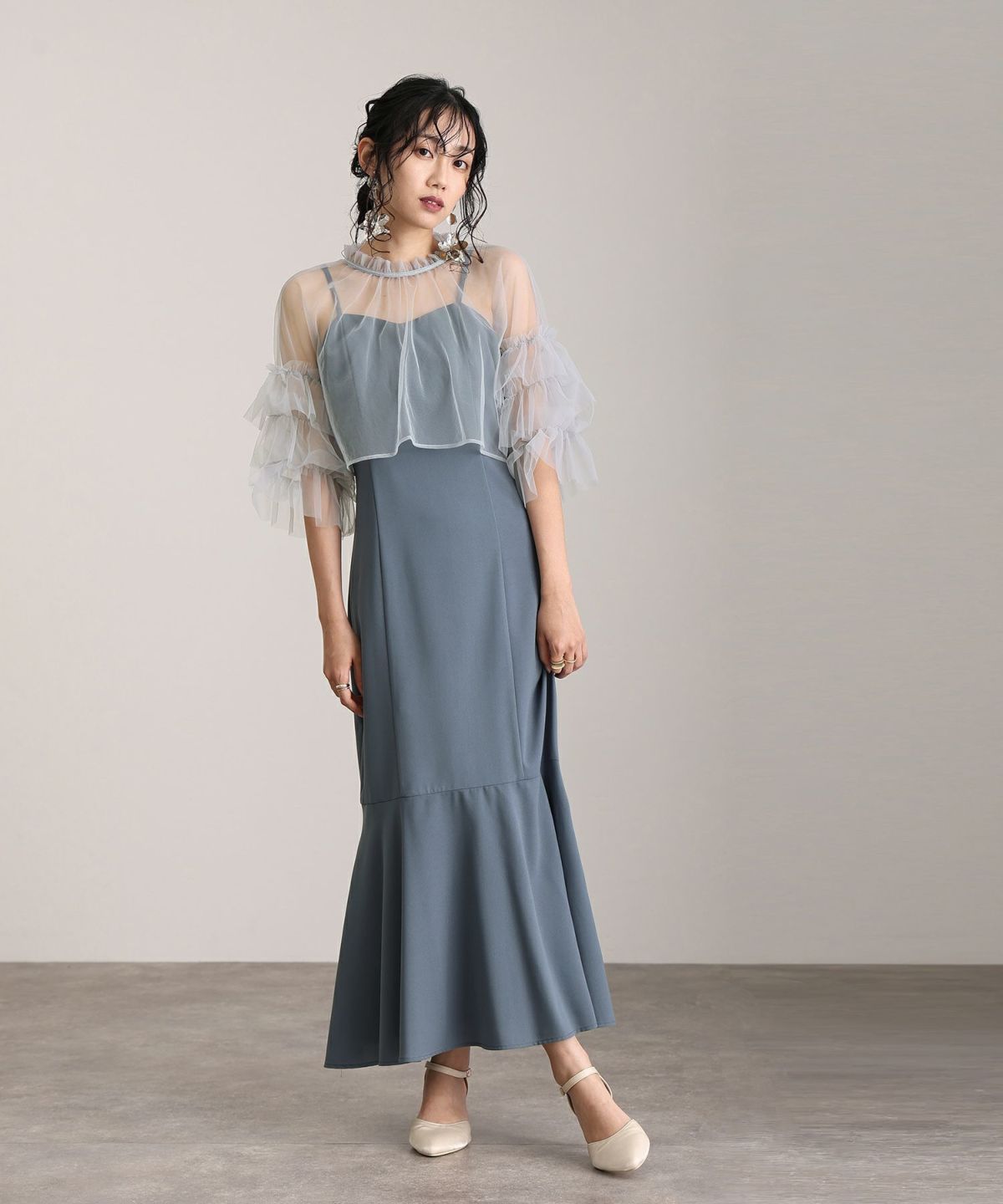 ギャザーチュールセットドレス | PourVous（プールヴー）パーティー