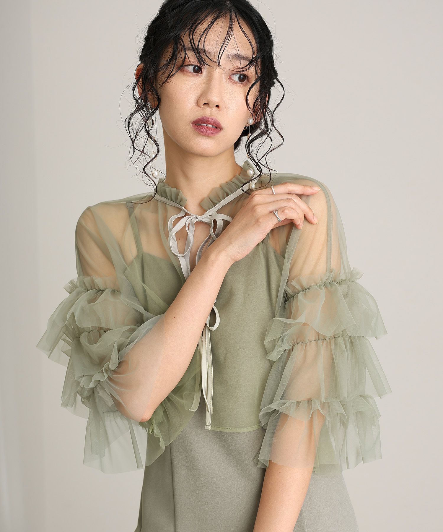 ギャザーチュールセットドレス | PourVous（プールヴー）パーティー