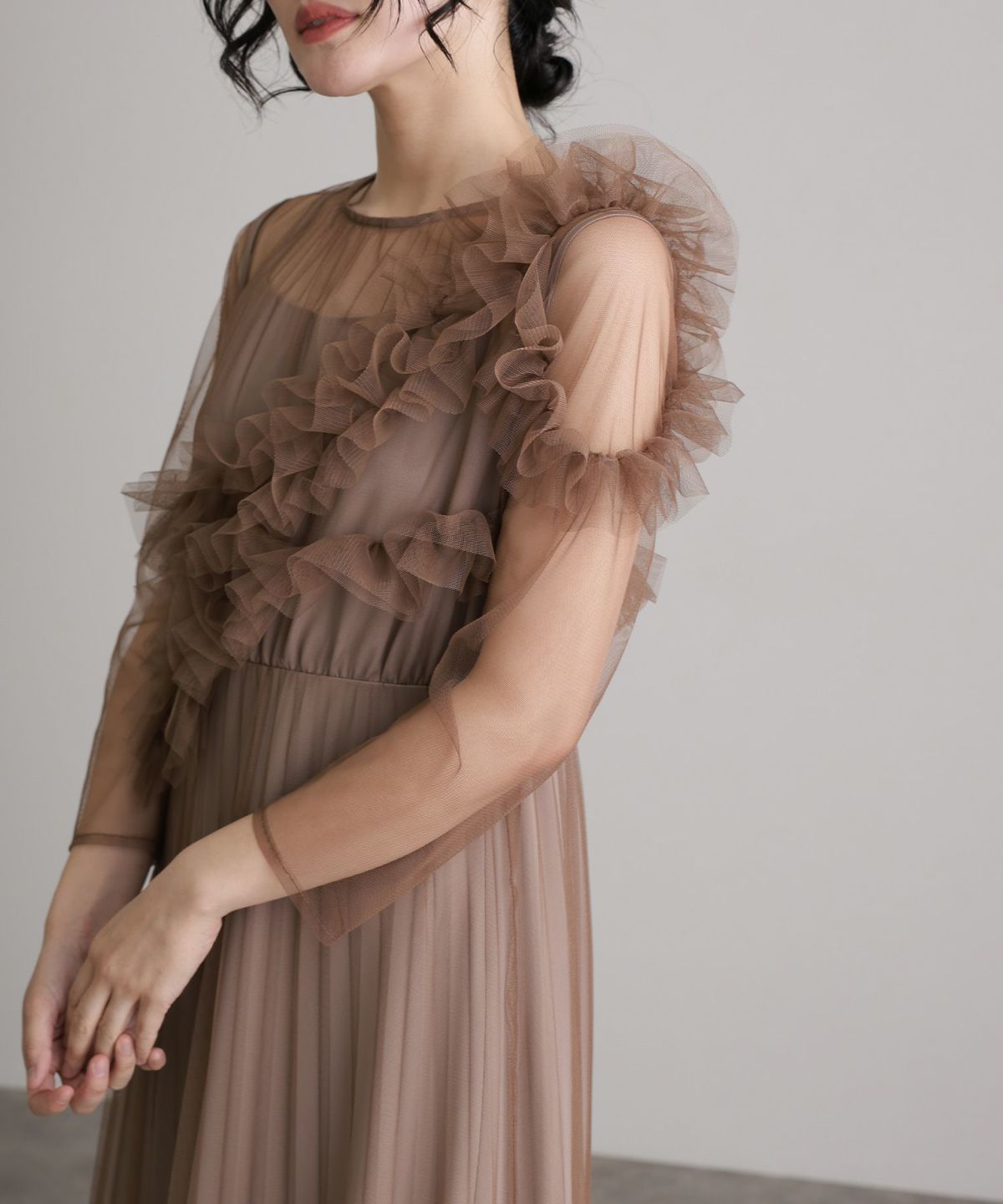 PourVous／atlo／プールヴー／ギャザーチュールオフショルダードレス／M 000000004606-11-xl.jpg?t=