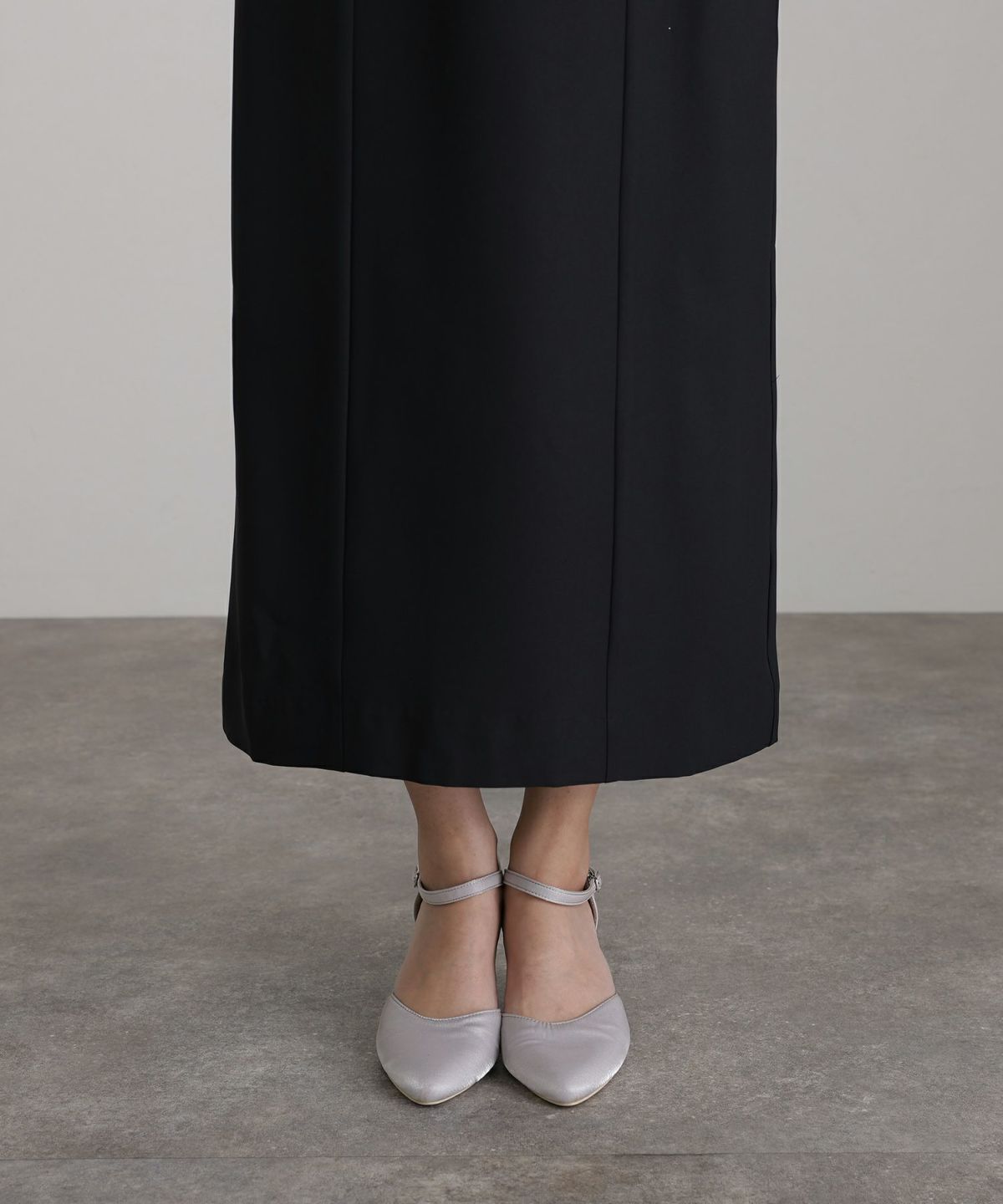 低身長用サイズあり】ギャザーチュールオフショルダードレス