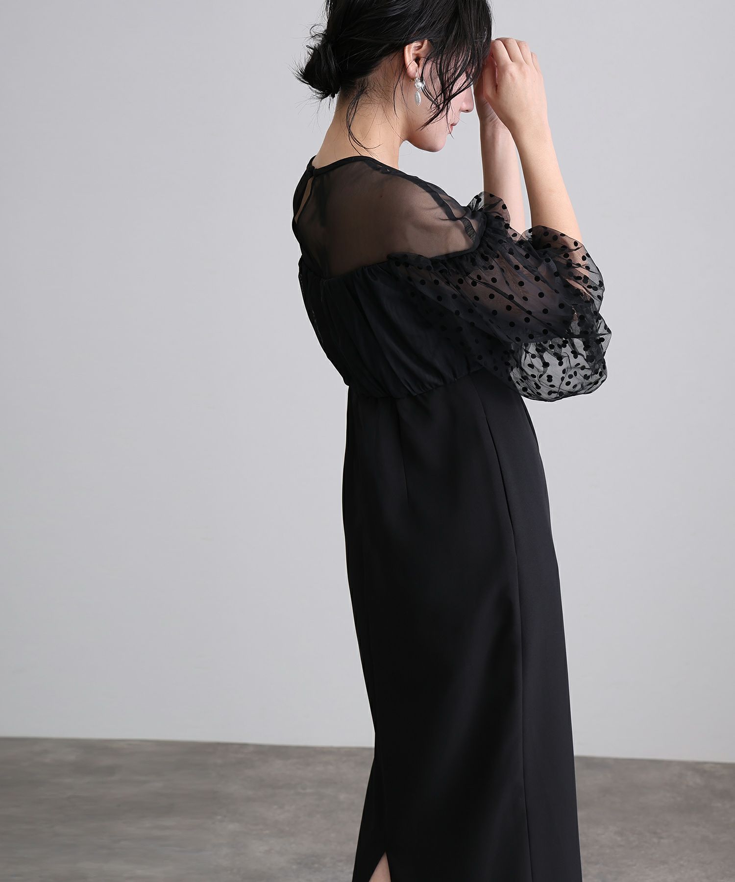 フロッキードットワンピース | PourVous（プールヴー）パーティー