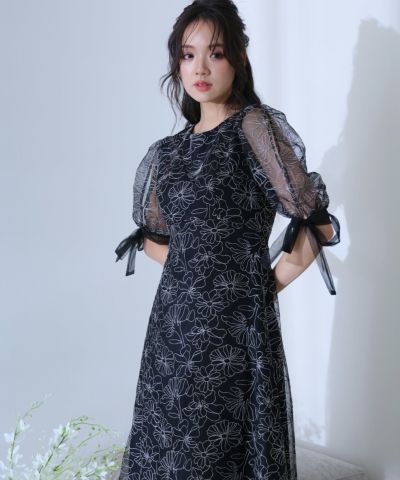 【クリーニング済】atlo by POUR VOUS パーティードレス 黒 クリーニング済】atlo by POUR VOUS パーティードレス 黒