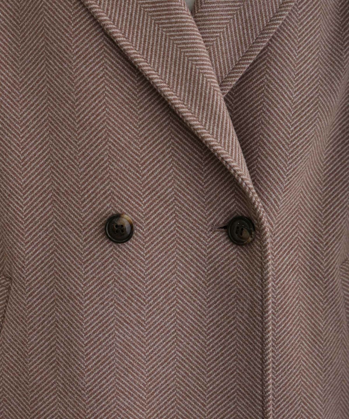 家で洗えるヘリンボーン柄 コート | PourVous（プールヴー）パーティー