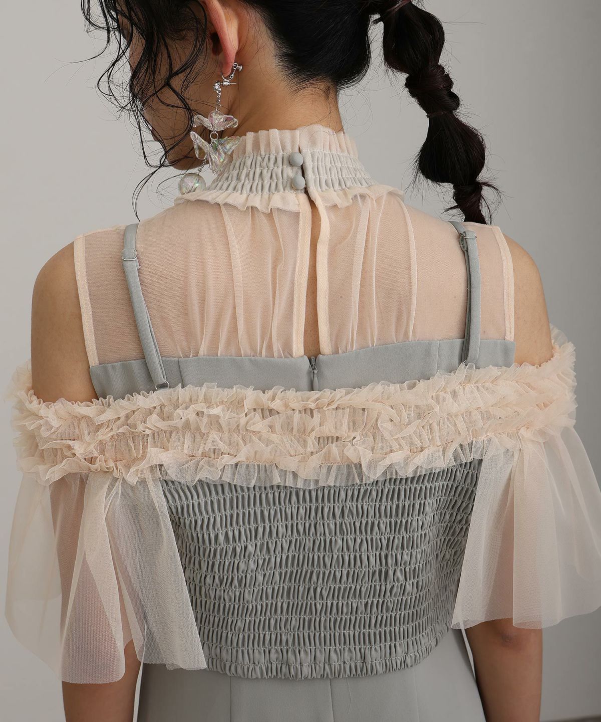 Poli Pourri Originals フリル付きドレス S チュールフリルビスチェ付きドレス | PourVous（プールヴー