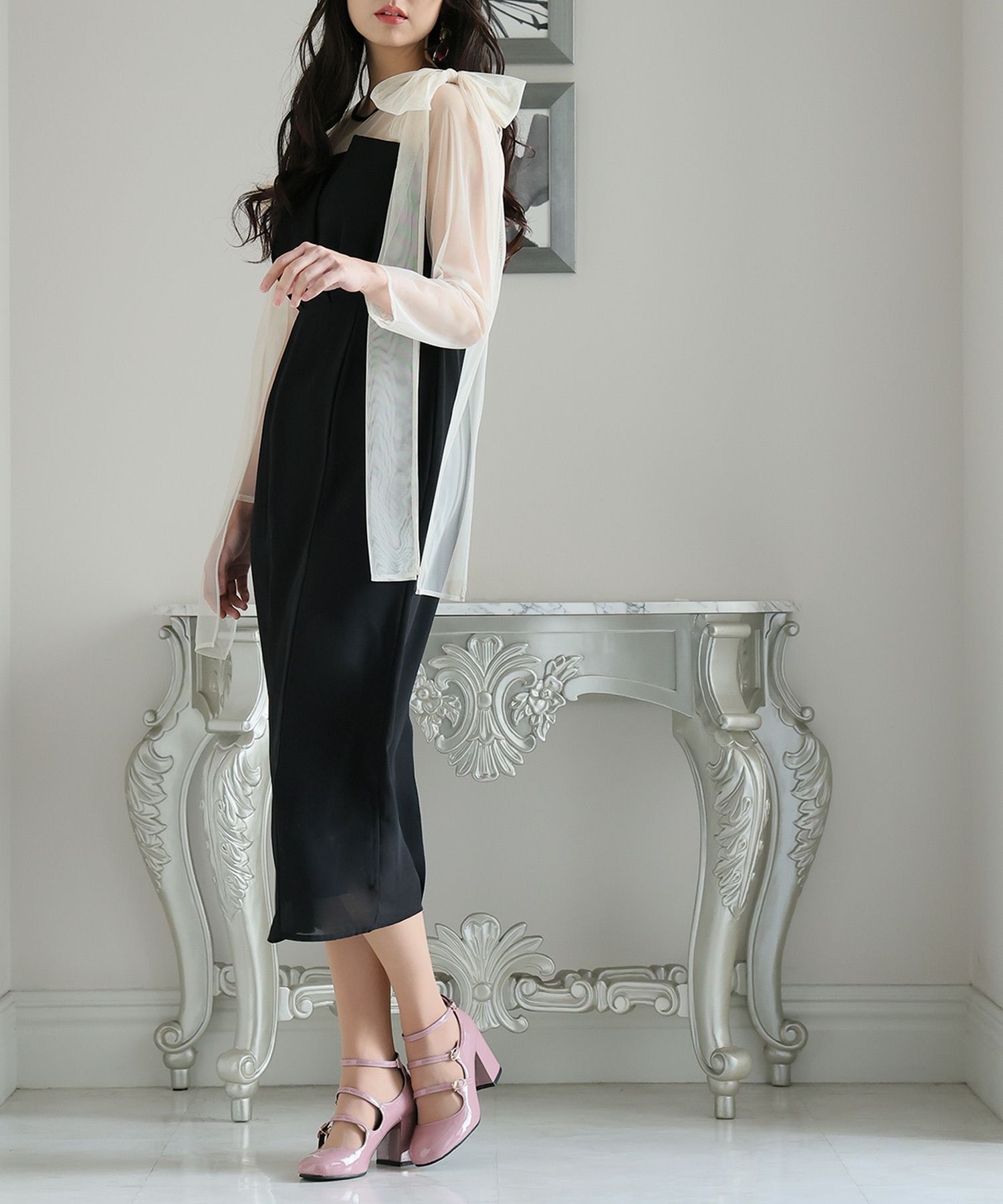 チュールリボンビスチェドレス | PourVous（プールヴー）パーティー