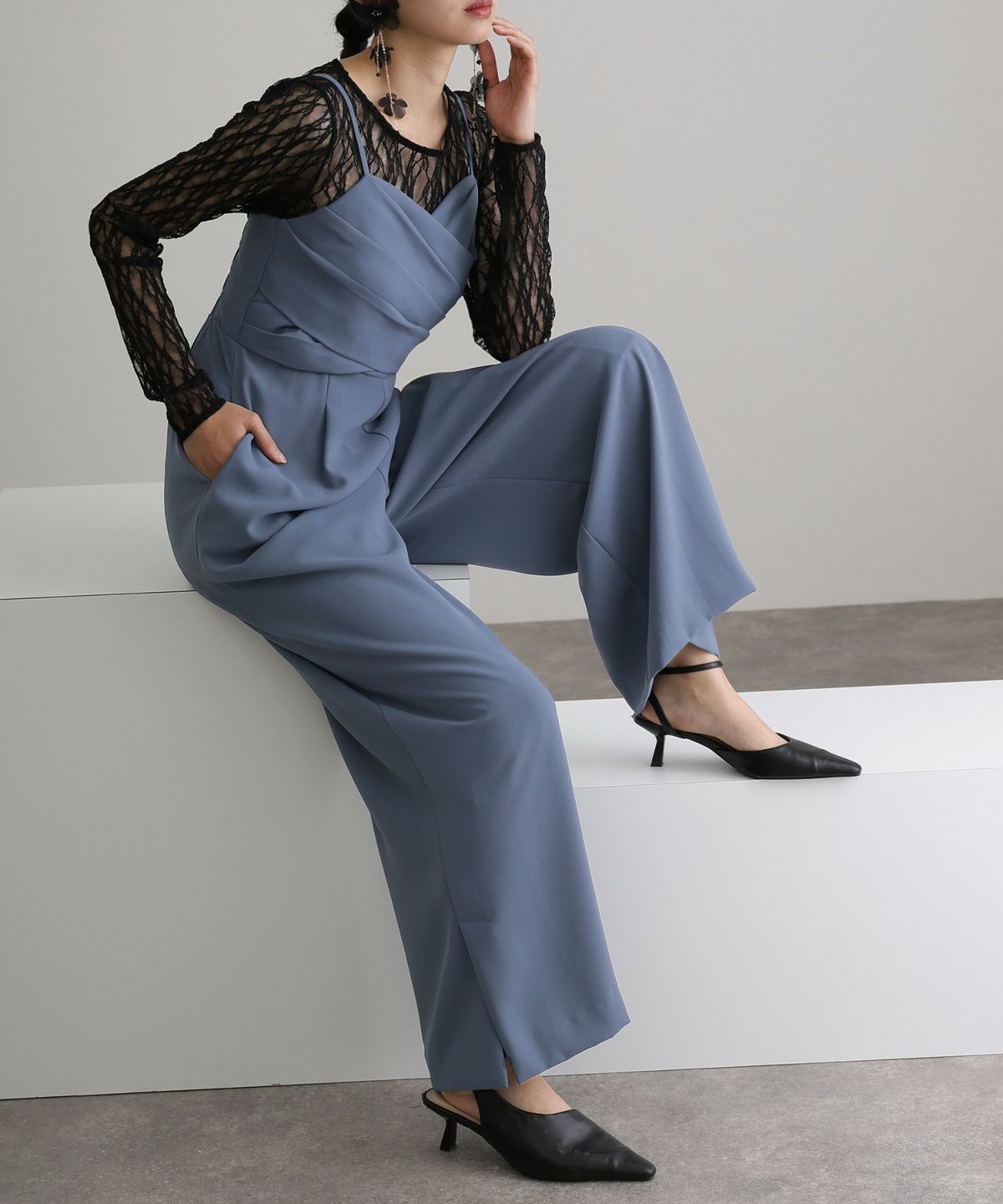 クロスオールインワンドレス