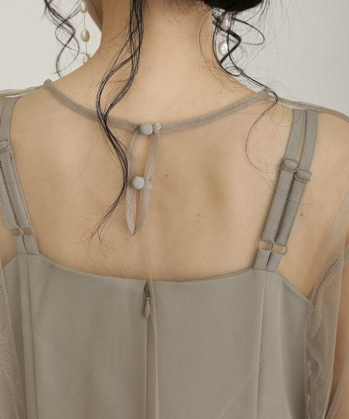 atlo フリルボレロ 3点セット ドレス　M ブラック×ベージュ 3点セットフリルボレロドレス | PourVous（プールヴー