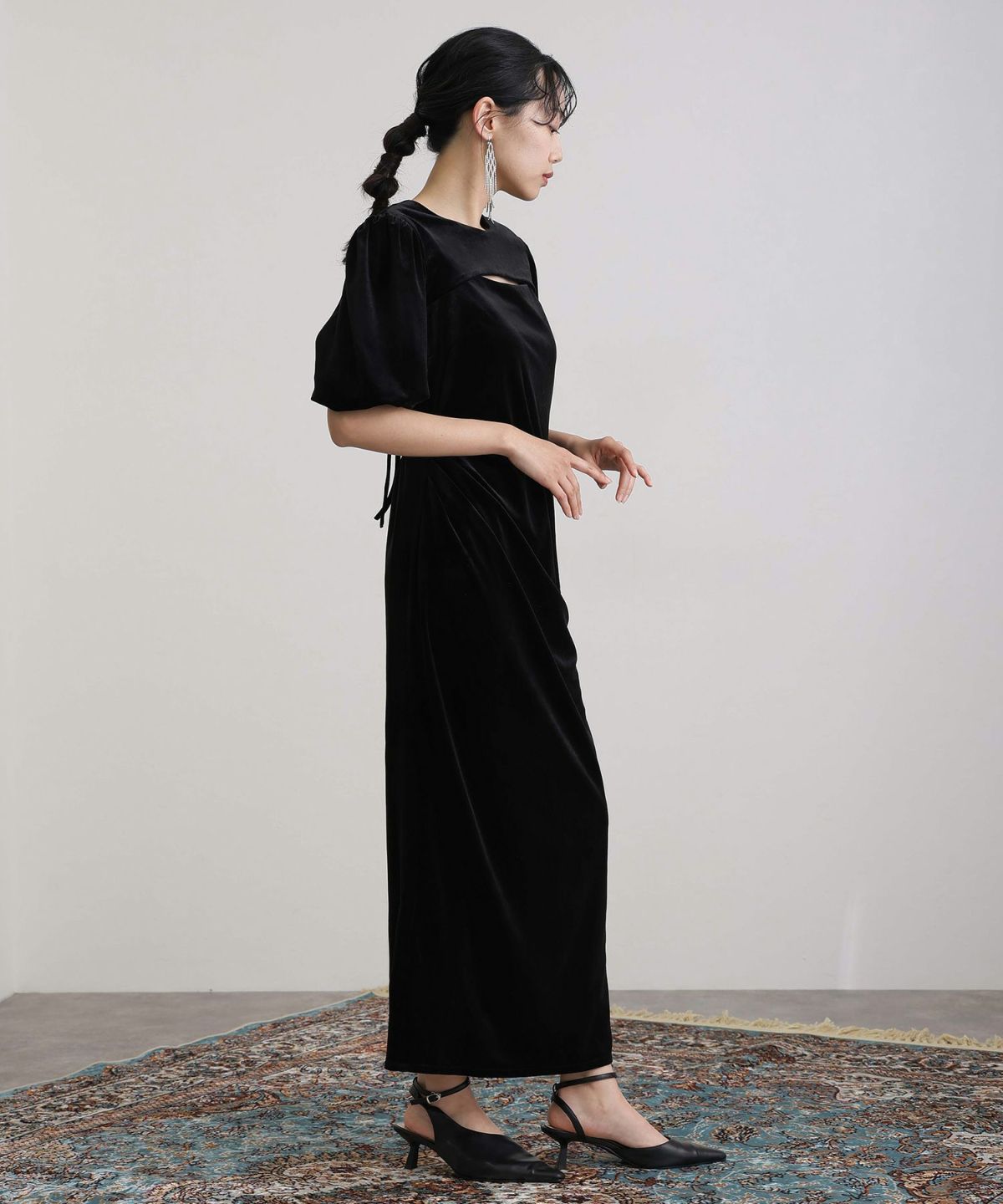 MMJ ベロアドレスM-L と ケープ 二点セット MMJ ベロ